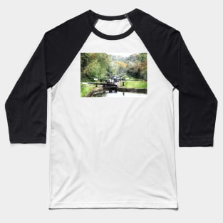 Perry Barr Locks Watercolour Baseball T-Shirt